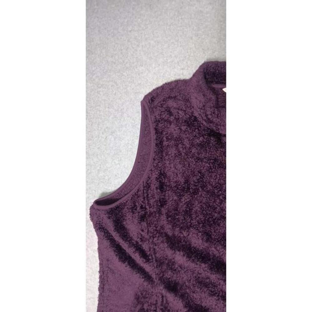 Croft And Barrow Faux Fur Zip Up Vest Womens Size XXL Purple Soft Sleeveless... - Picture 4 of 12